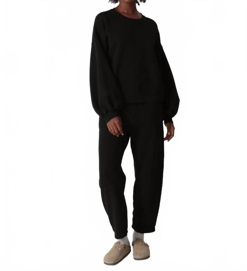 NEW ELECTRIC & ROSE balloon sweatshirt in onyx